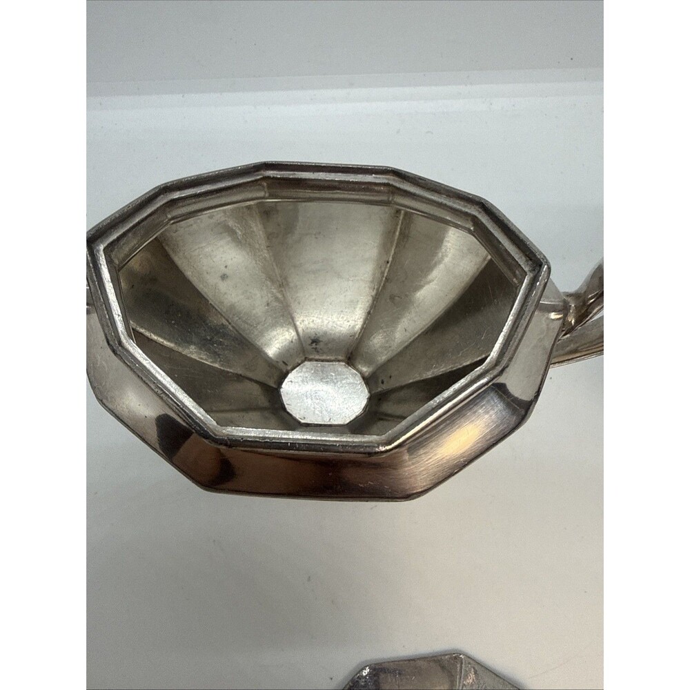 Reed and Barton SilverPlate Creamer and Sugar Bowl #75 - Picture 6 of 10